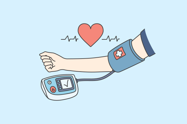 How is blood pressure measured?
