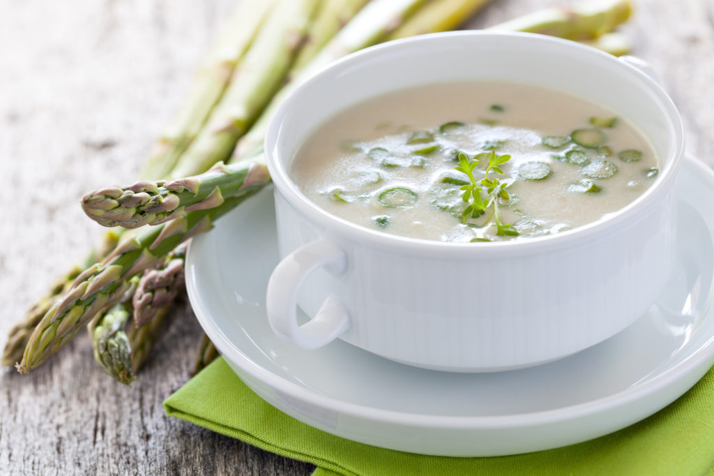 This delicious soup contains all the nutritional benefits of asparagus in a bowl. 